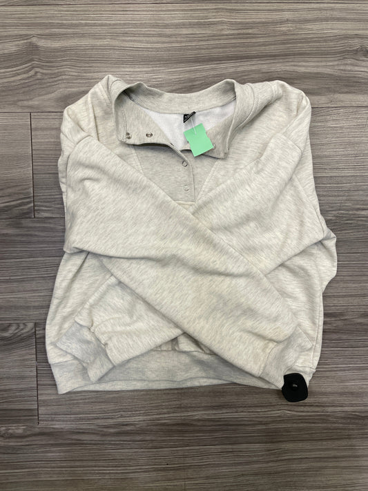 Sweatshirt Crewneck By Clothes Mentor In Cream, Size: S