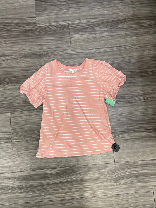 Pink Top Short Sleeve Time And Tru, Size M