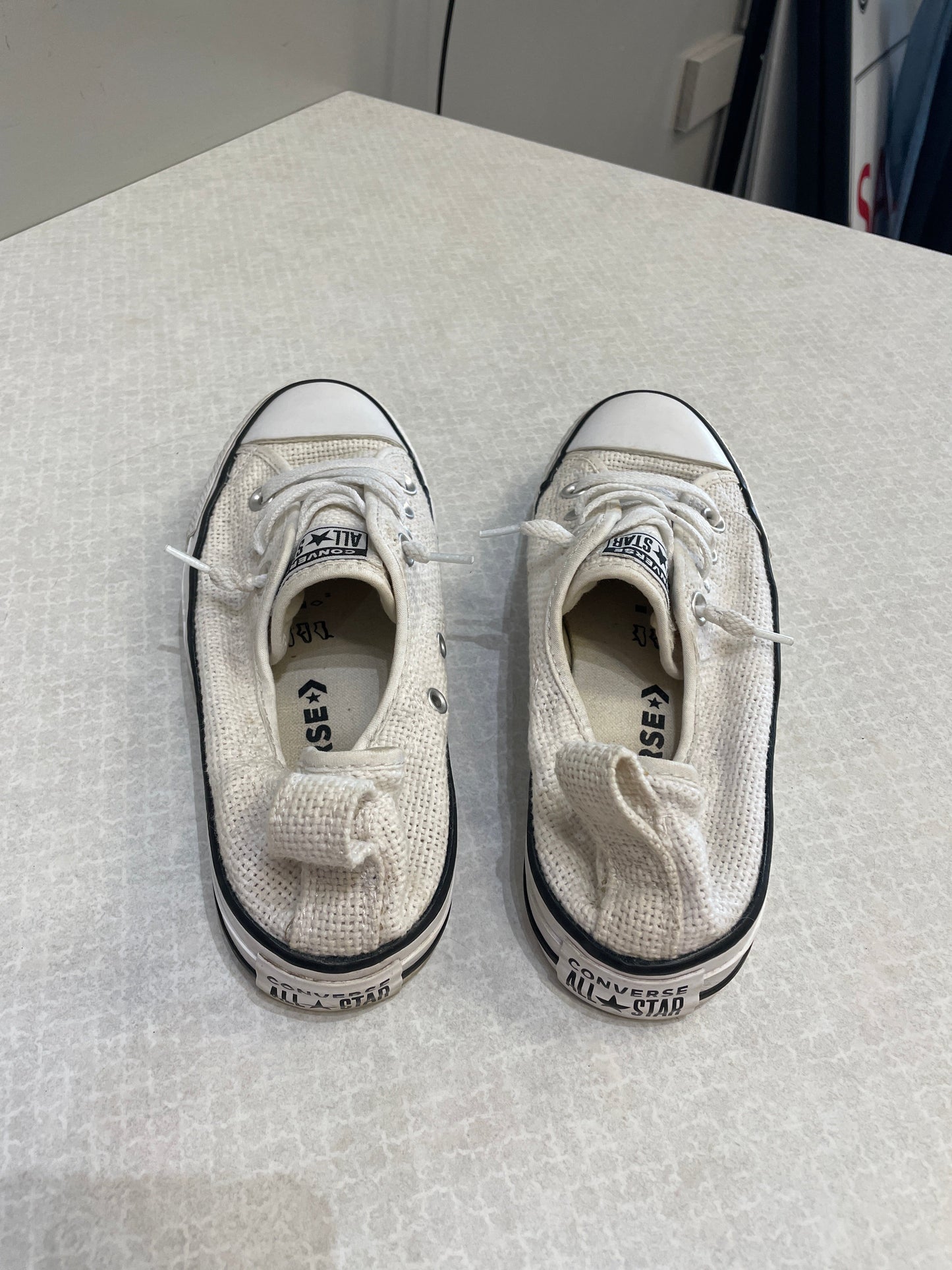 White Shoes Sneakers Converse, Size 7