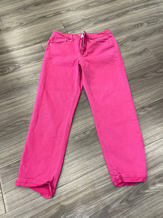 Jeans Straight By Seven 7 In Pink, Size: 10