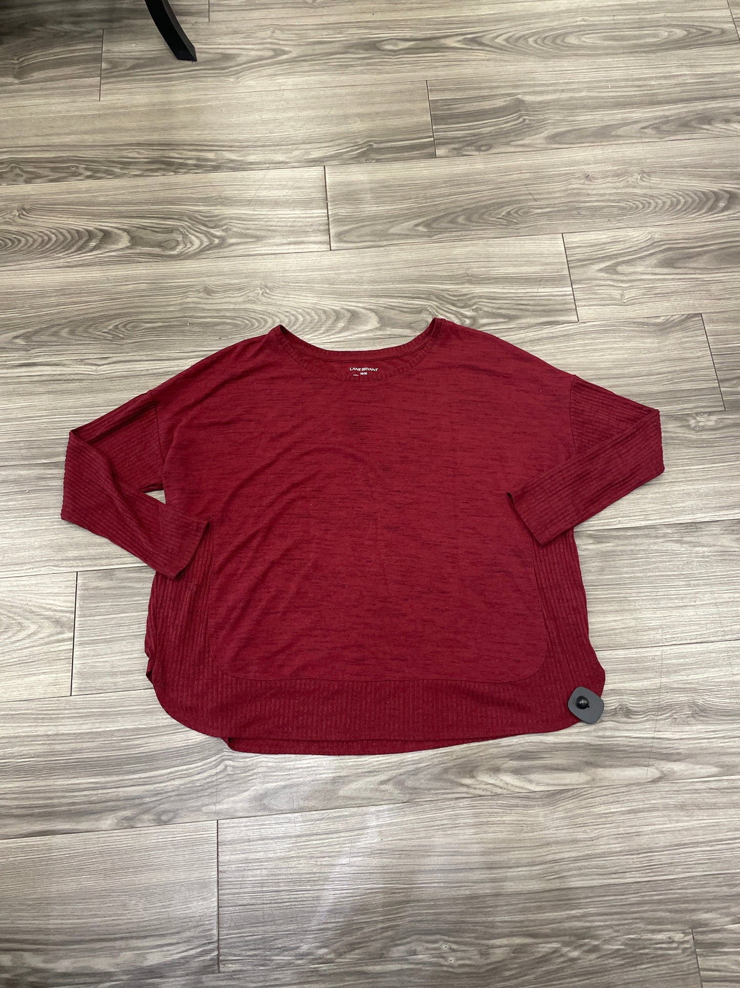 Red Top Long Sleeve Lane Bryant, Size 2x