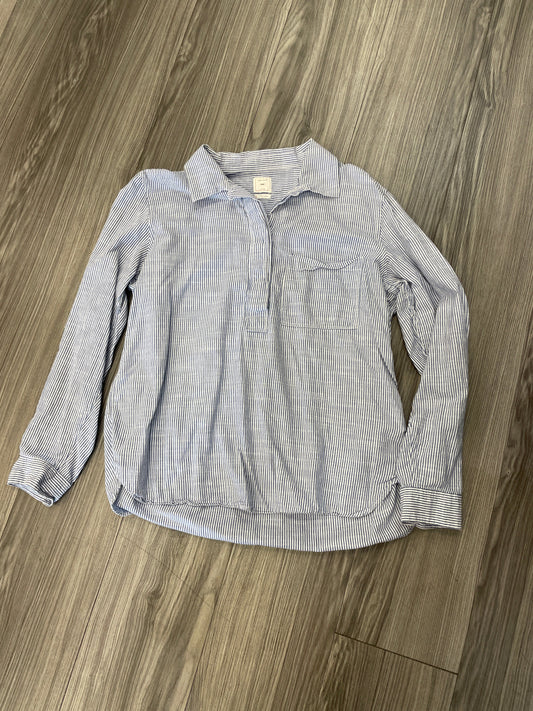 Top Long Sleeve By Gap In Striped Pattern, Size: L