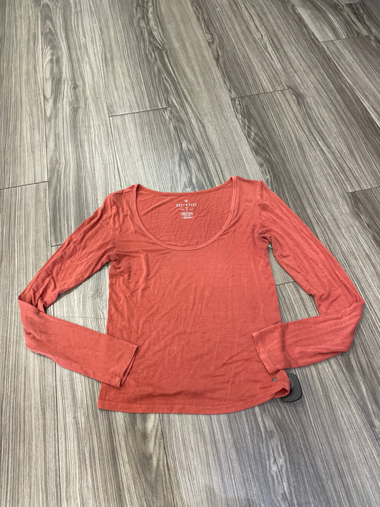 Top Long Sleeve By American Eagle In Orange, Size: S