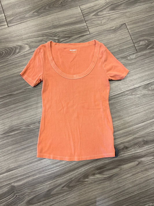 Top Short Sleeve By Old Navy In Orange, Size: S