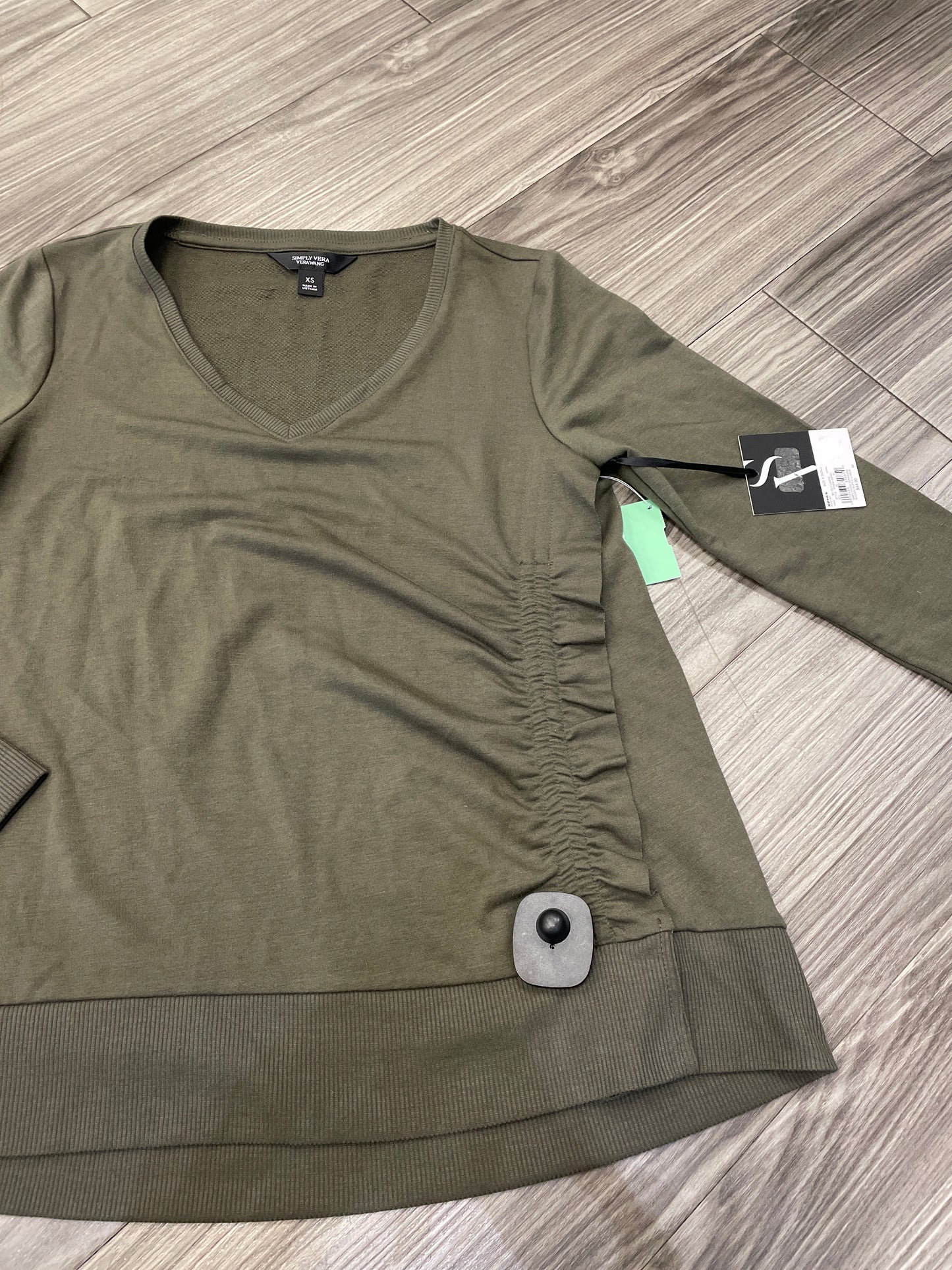 Top Long Sleeve By Simply Vera In Green, Size: Xs