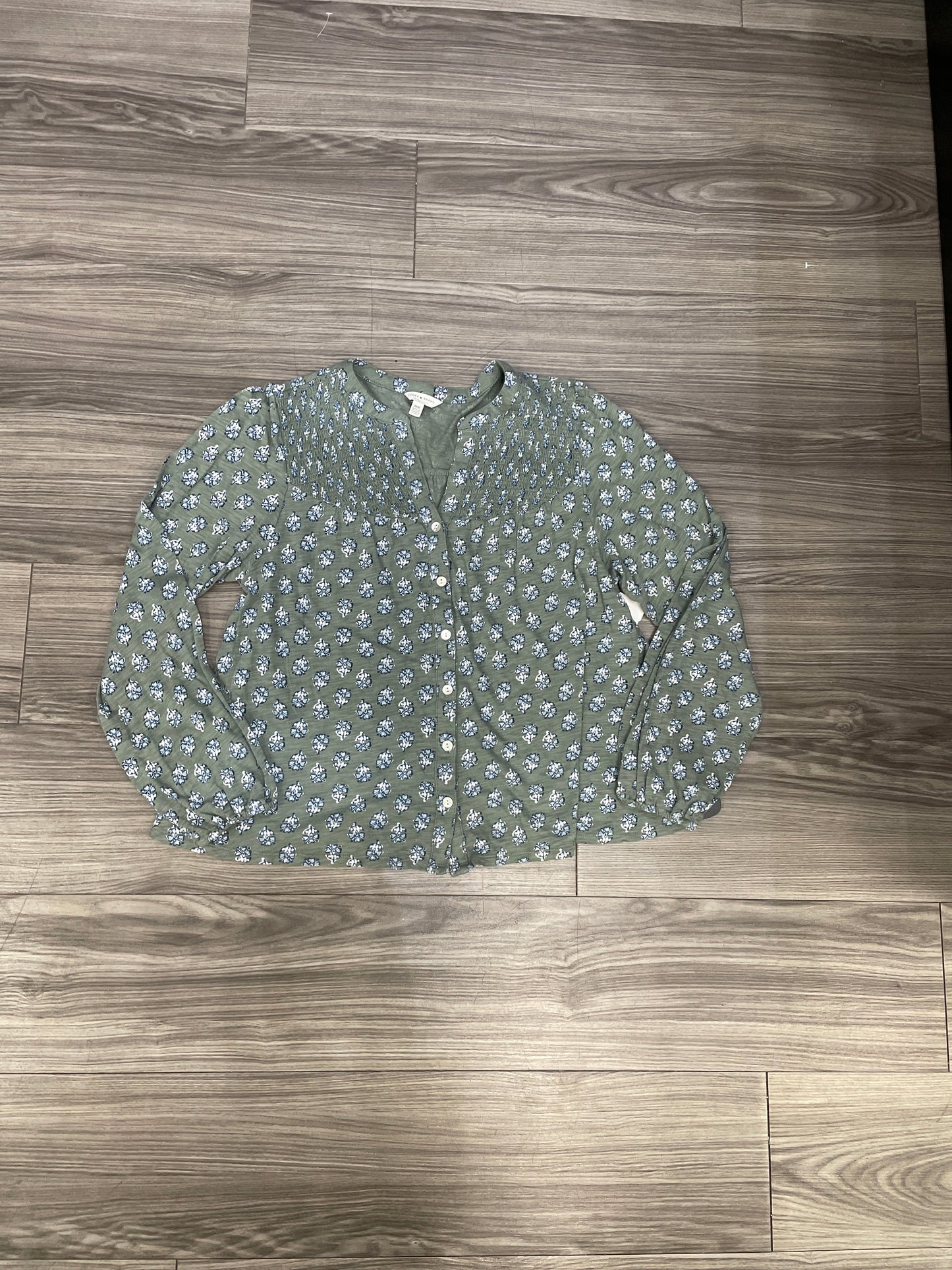 Top Long Sleeve By Lucky Brand In Green, Size: M