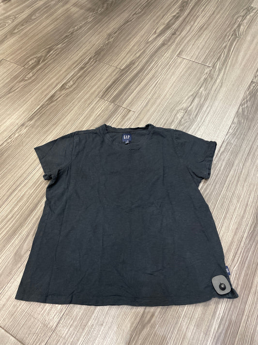 Top Short Sleeve By Gap In Black, Size: L