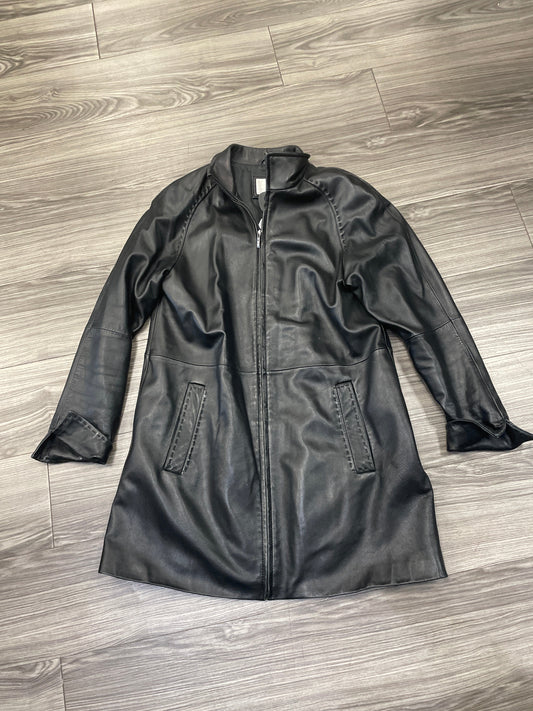 Jacket Leather By Worthington In Black, Size: M