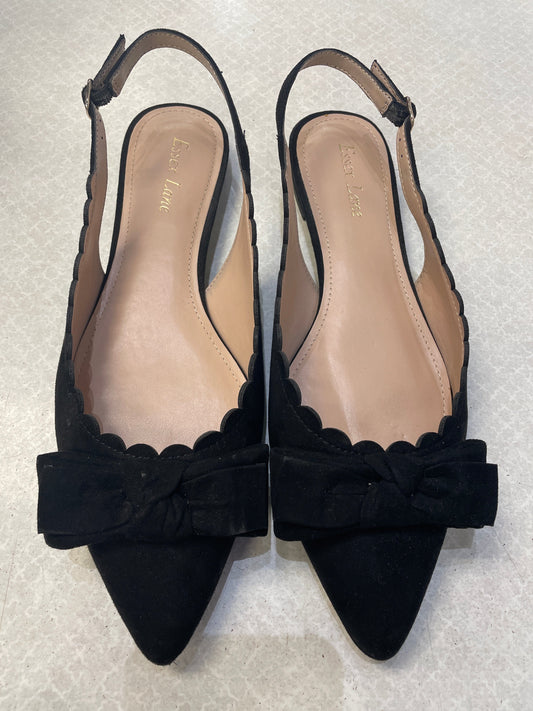 Shoes Flats By Clothes Mentor In Black, Size: 9.5