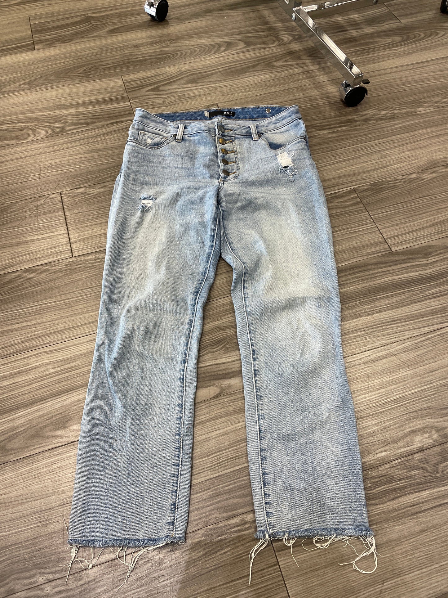 Blue Jeans Boyfriend Kut, Size 4