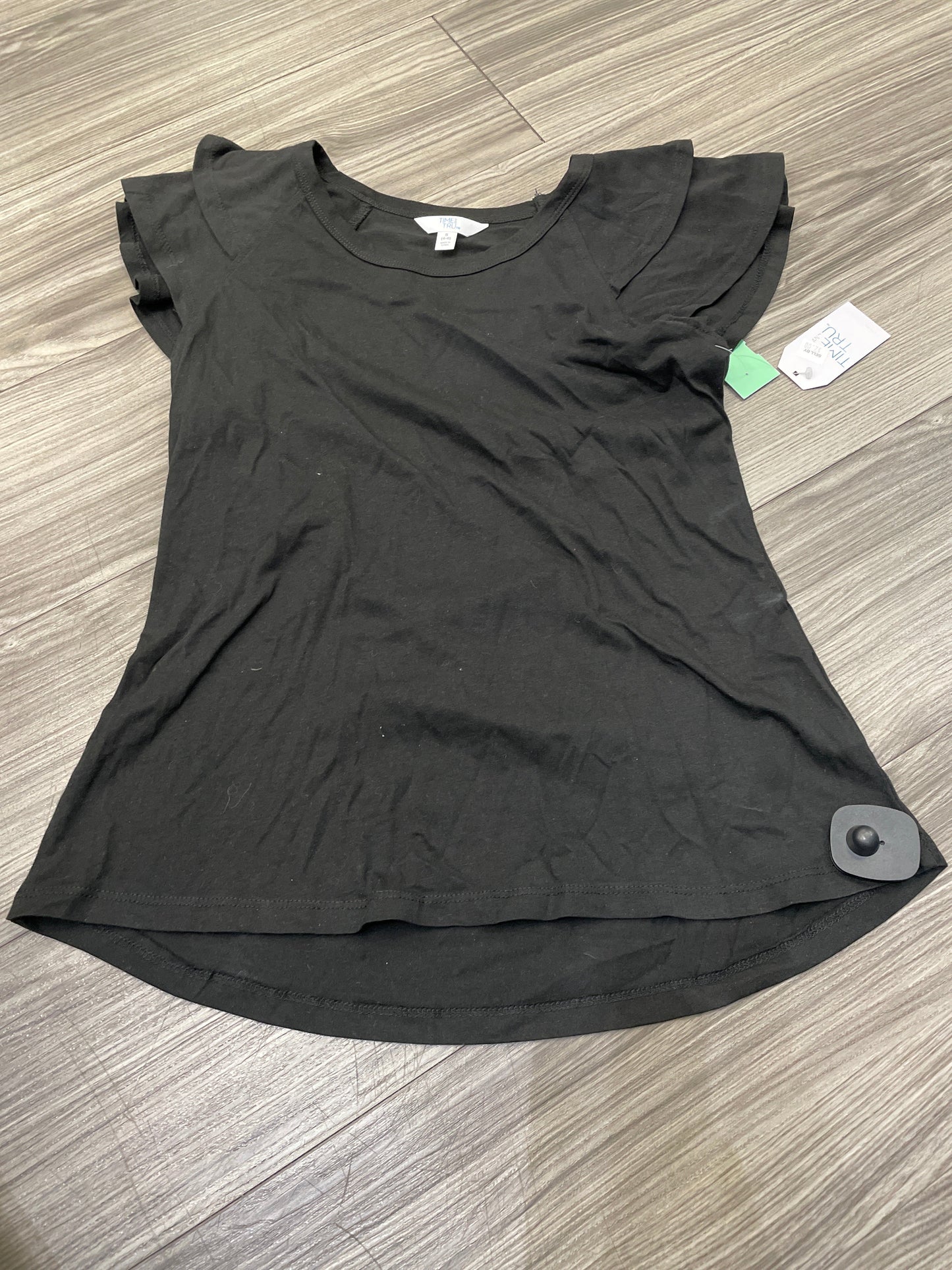 Black Top Short Sleeve Time And Tru, Size S