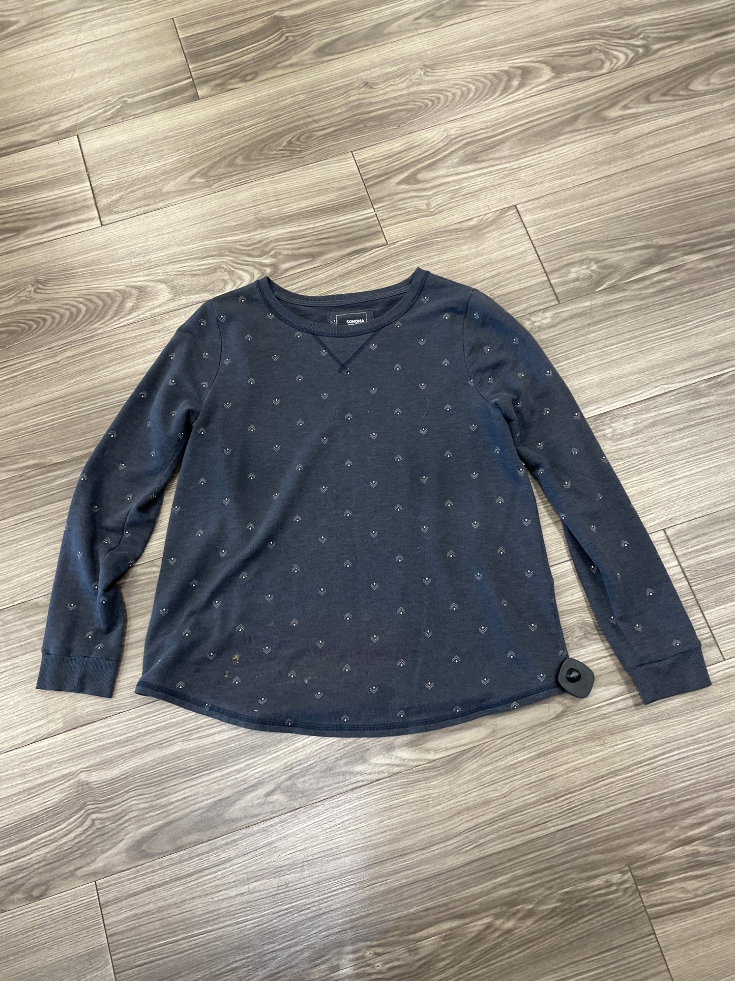 Sweatshirt Crewneck By Sonoma In Grey, Size: M