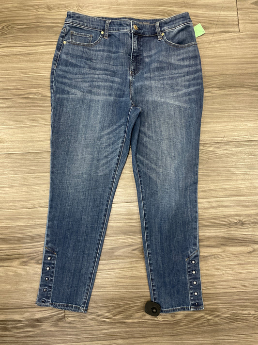 Jeans Boyfriend By Chicos In Blue, Size: 8