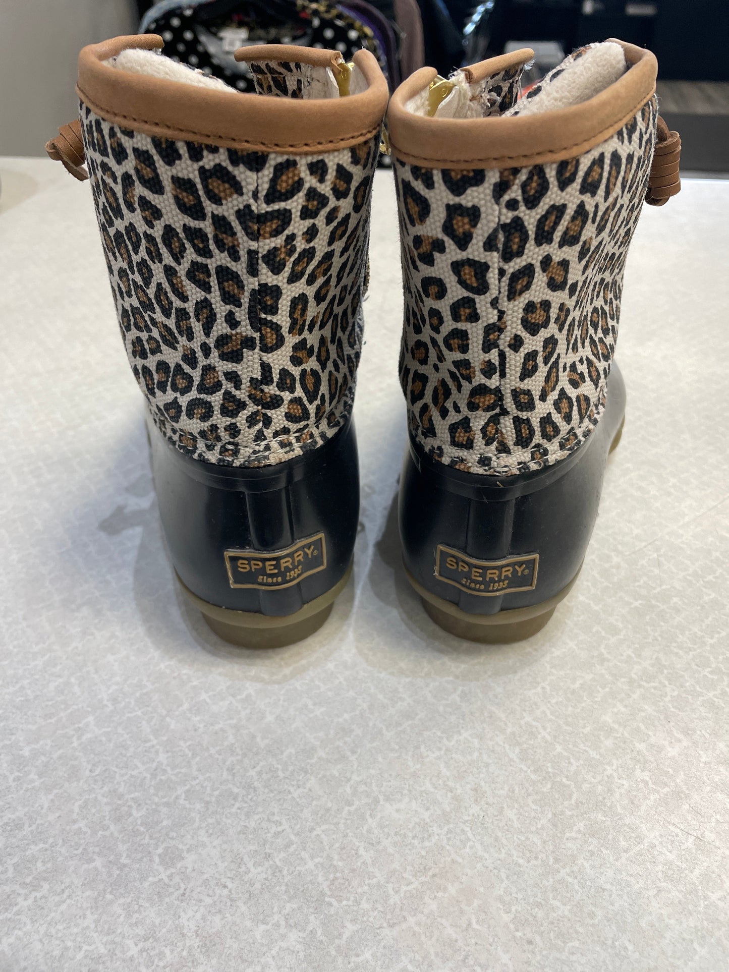 Boots Rain By Sperry In Animal Print, Size: 7.5