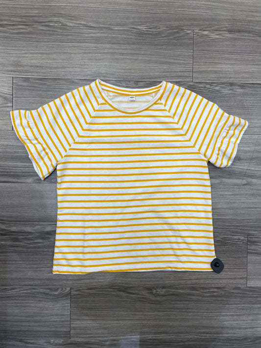 Top Short Sleeve By Old Navy In Striped Pattern, Size: L