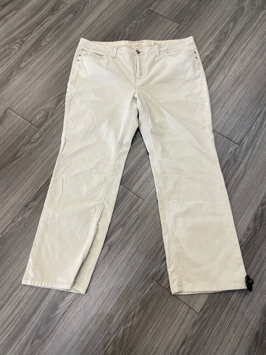 Pants Corduroy By Sonoma In White, Size: 18