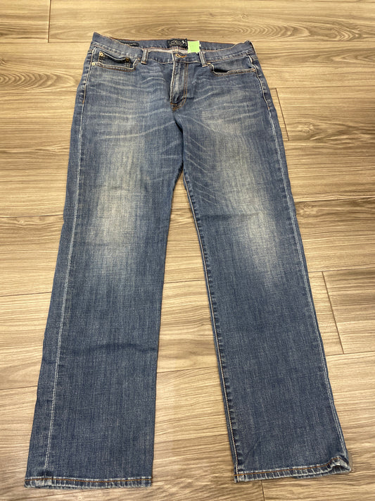 Jeans Straight By Lucky Brand In Blue, Size: 10