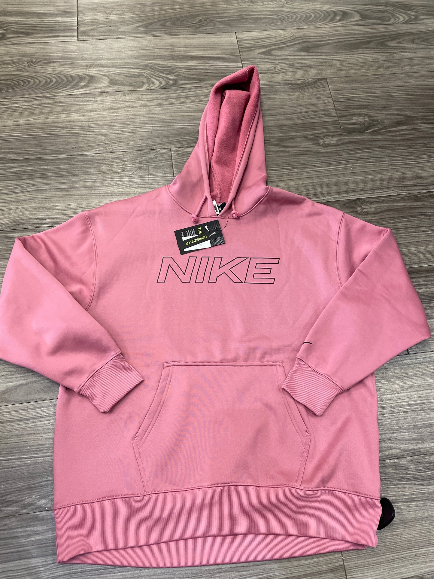 Sweatshirt Hoodie By Nike In Pink, Size: M