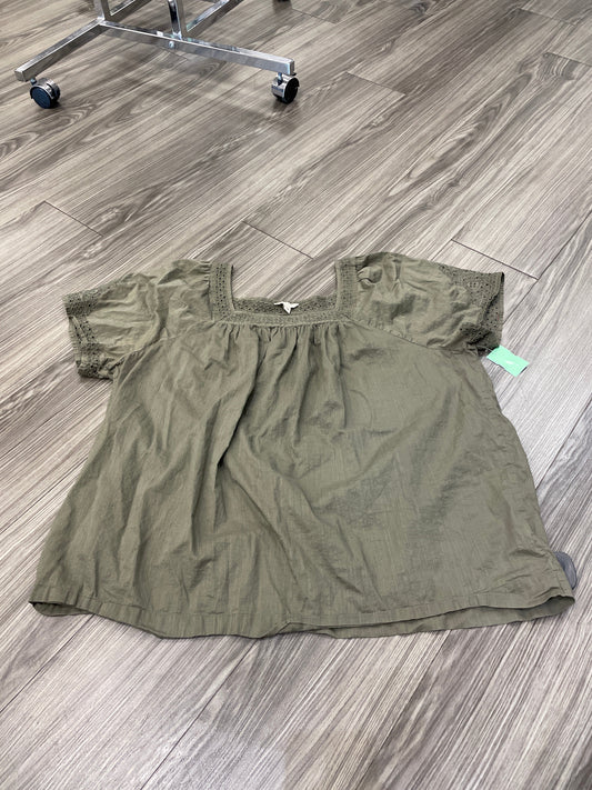 Green Top Short Sleeve Sonoma, Size 2x