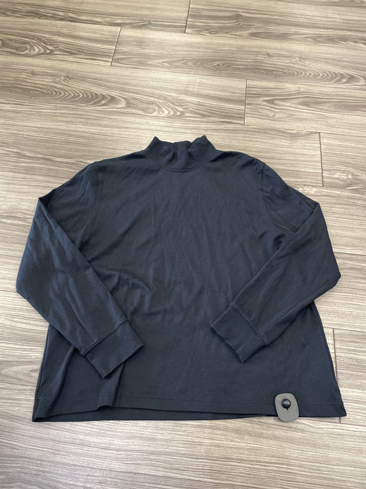 Top Long Sleeve By Lands End In Black, Size: Xl