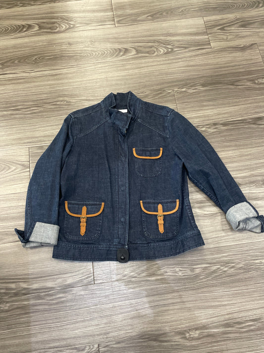 Jacket Denim By Charter Club In Blue, Size: L