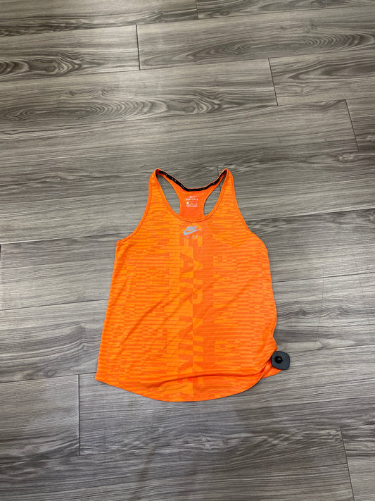 Athletic Tank Top By Nike Apparel In Orange, Size: M