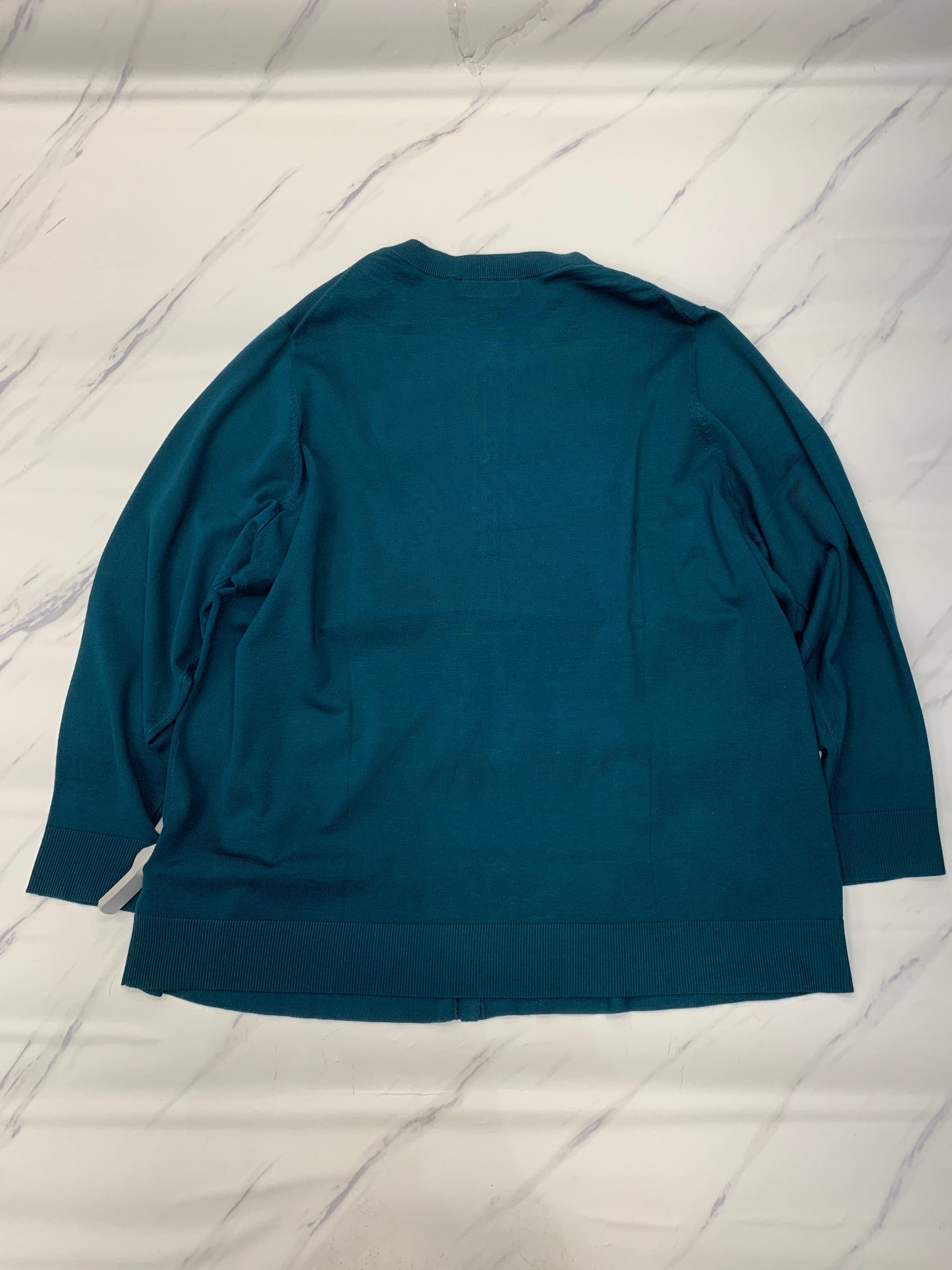 Sweater Cardigan By Lane Bryant In Teal, Size: 26