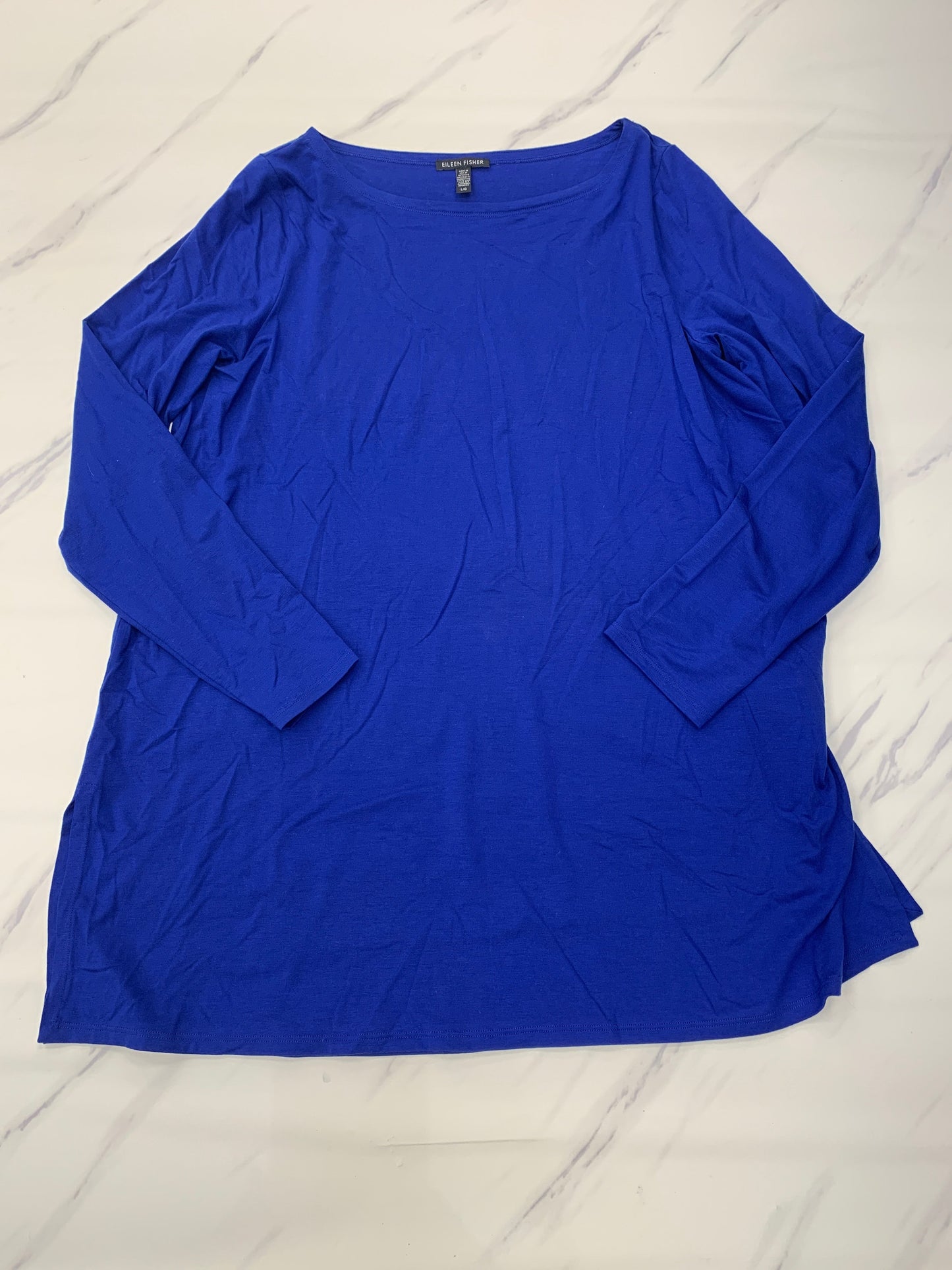 Top Long Sleeve Designer Eileen Fisher, Size L