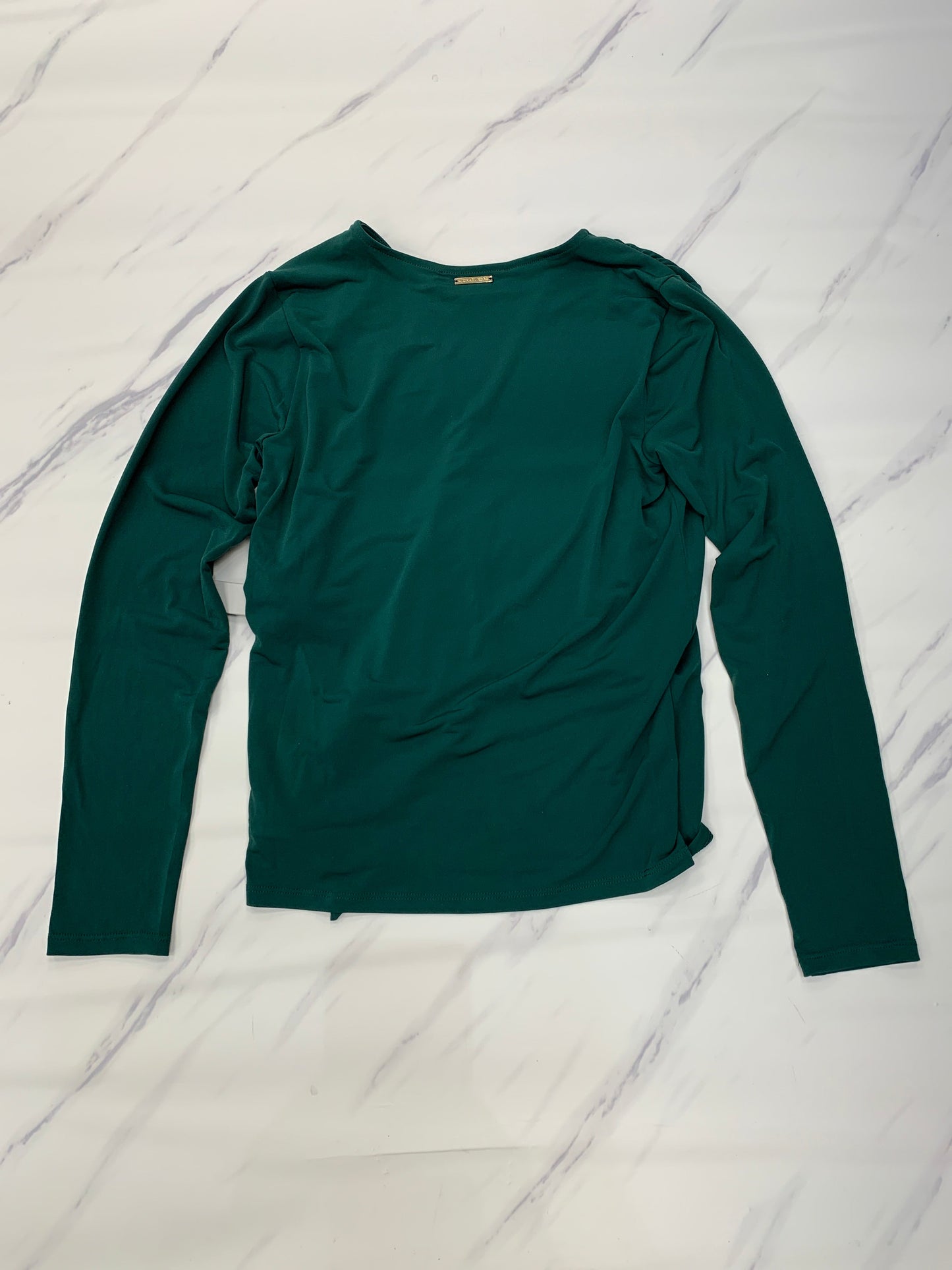 Top Long Sleeve Designer By Michael By Michael Kors In Green, Size: S