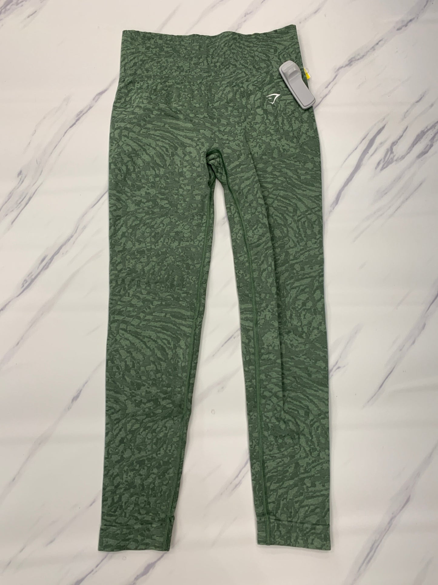 Athletic Leggings By Gym Shark In Green, Size: M