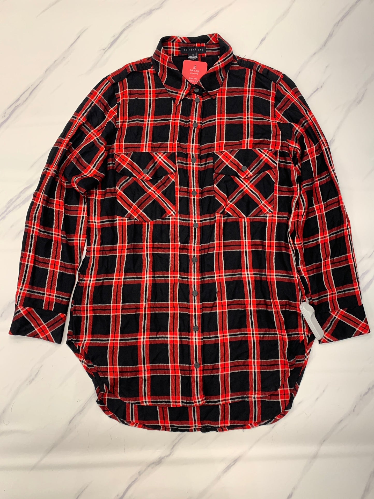 Top Long Sleeve By Sanctuary In Red, Size: M