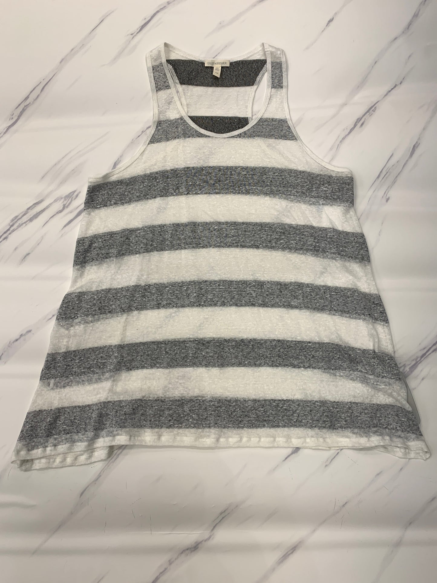 Top Sleeveless By Eileen Fisher In Striped Pattern, Size: S