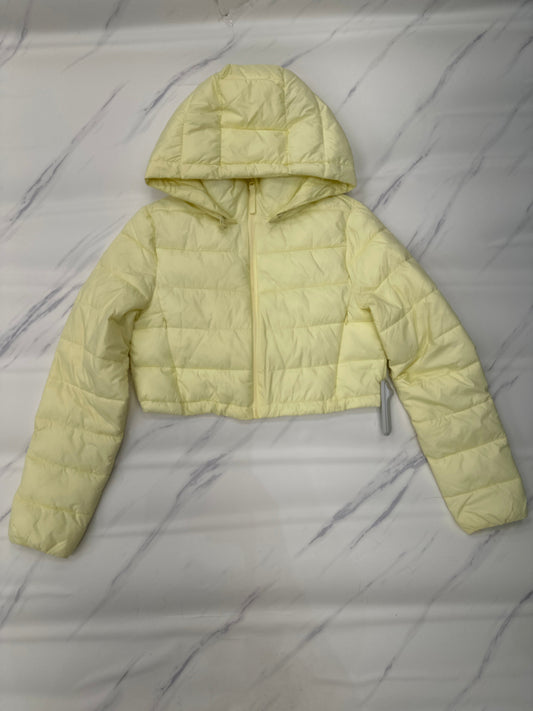 Coat Puffer & Quilted By Zara In Yellow, Size: M