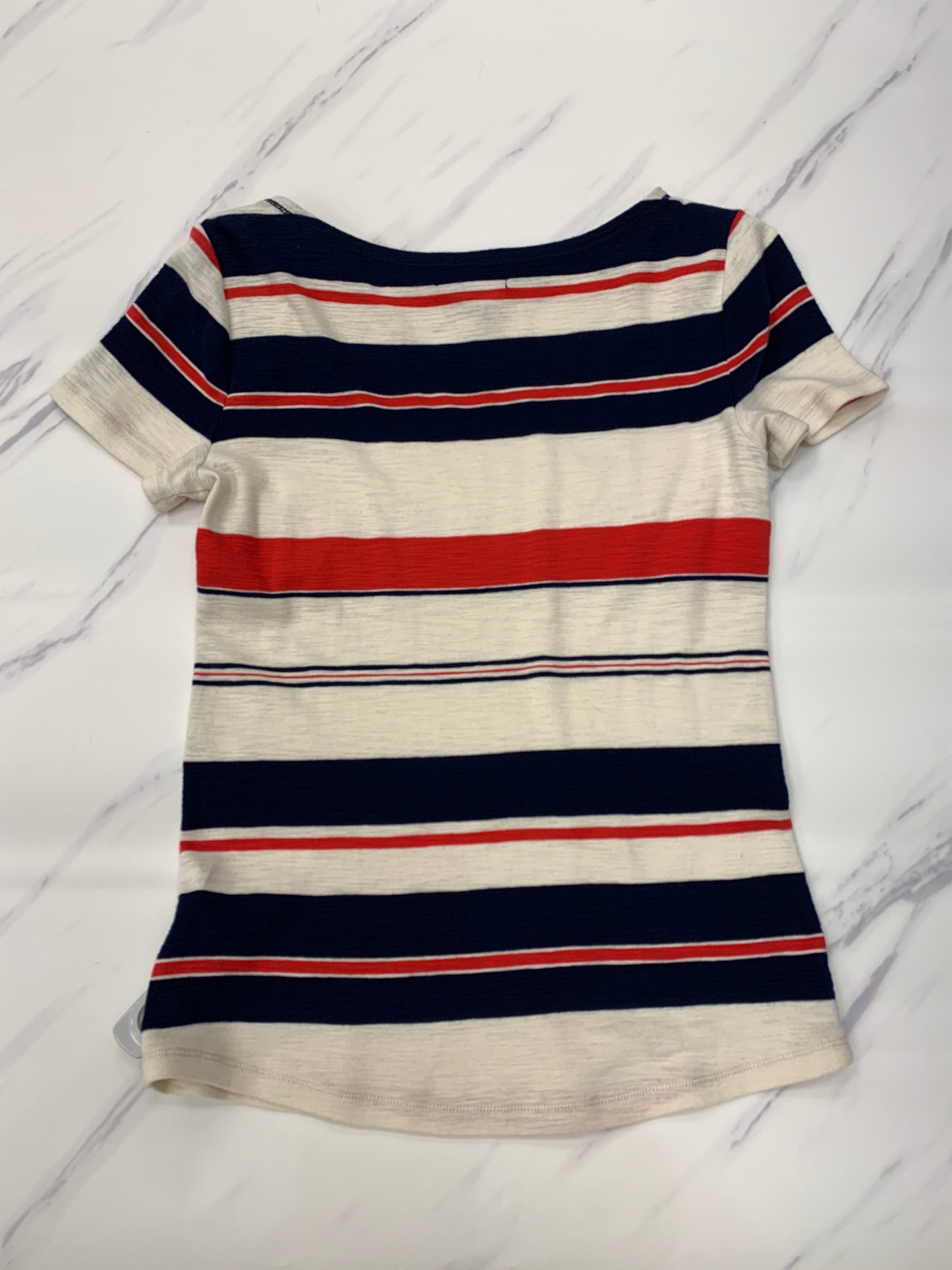 Top Short Sleeve By Ralph Lauren In Striped Pattern, Size: Petite   Xs