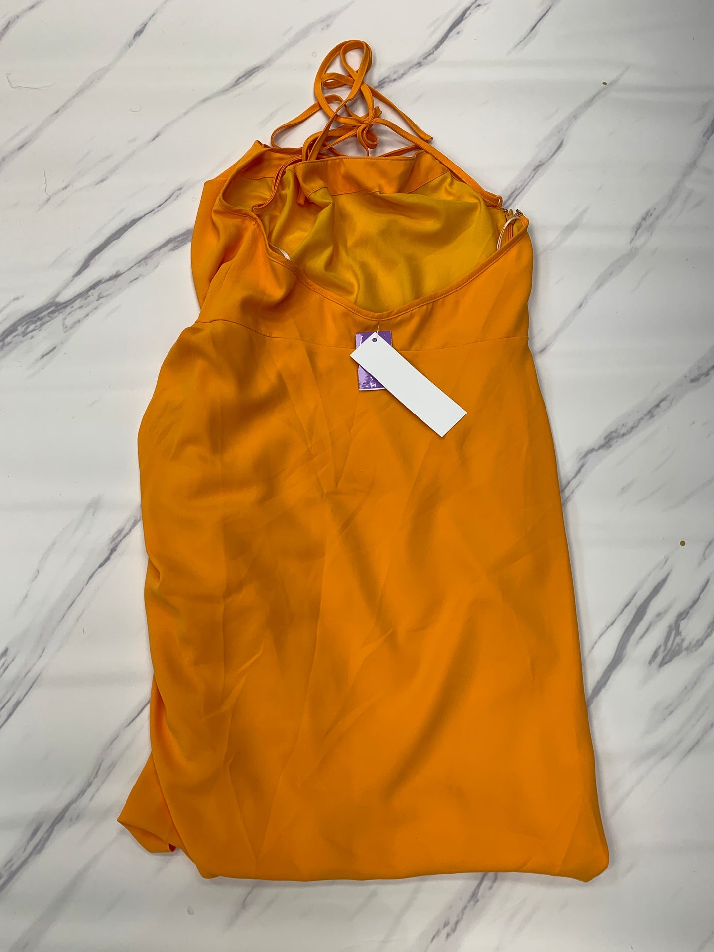 Orange Dress Designer Cma, Size M