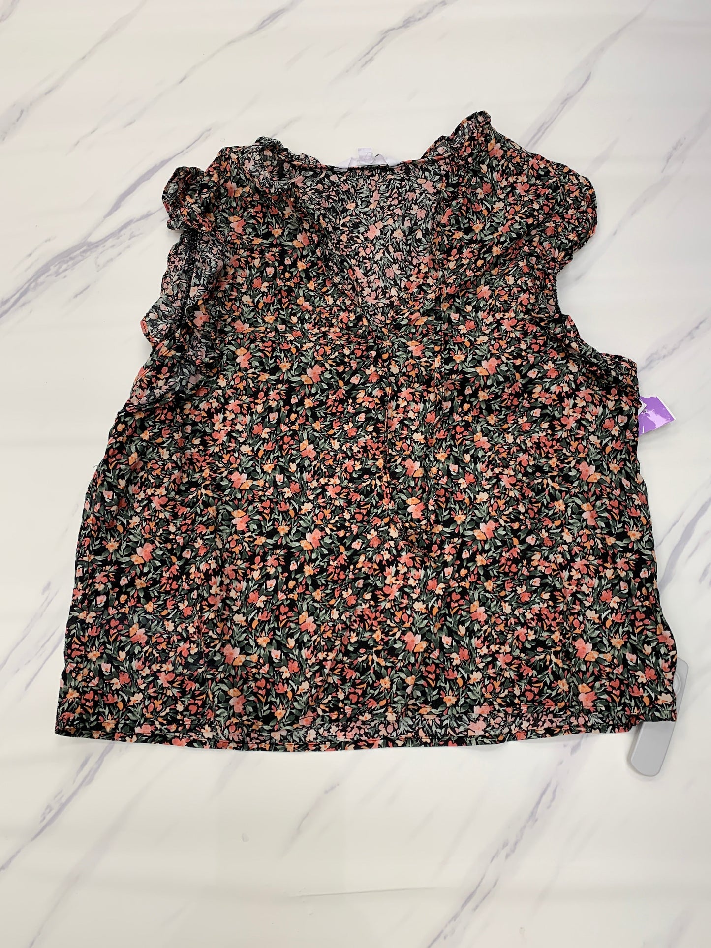 Floral Print Top Sleeveless Bb Dakota, Size L