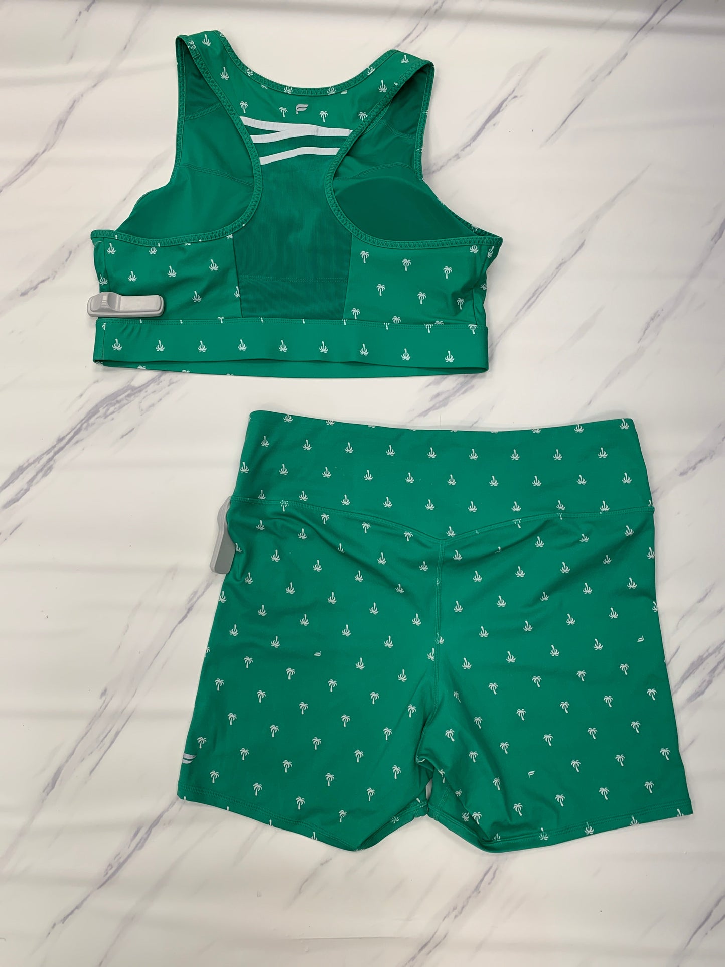 Athletic Shorts 2 Pc By Fabletics In Green, Size: 2x