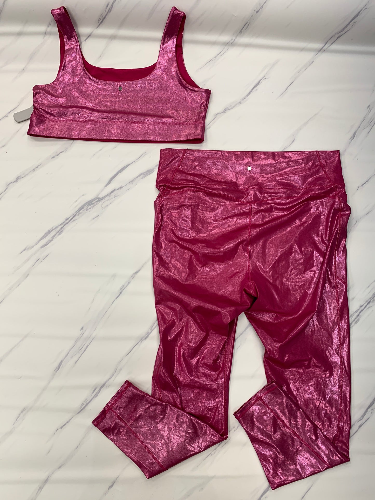 Athletic Pants 2pc By Fabletics In Pink, Size: 3x