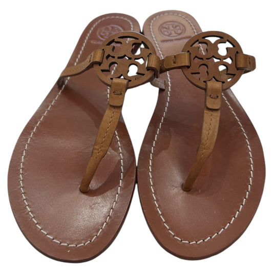 Sandals Designer By Tory Burch In Brown, Size: 7