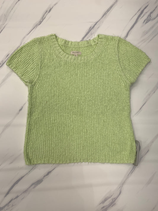 Sweater Short Sleeve By Pilcro In Green, Size: M