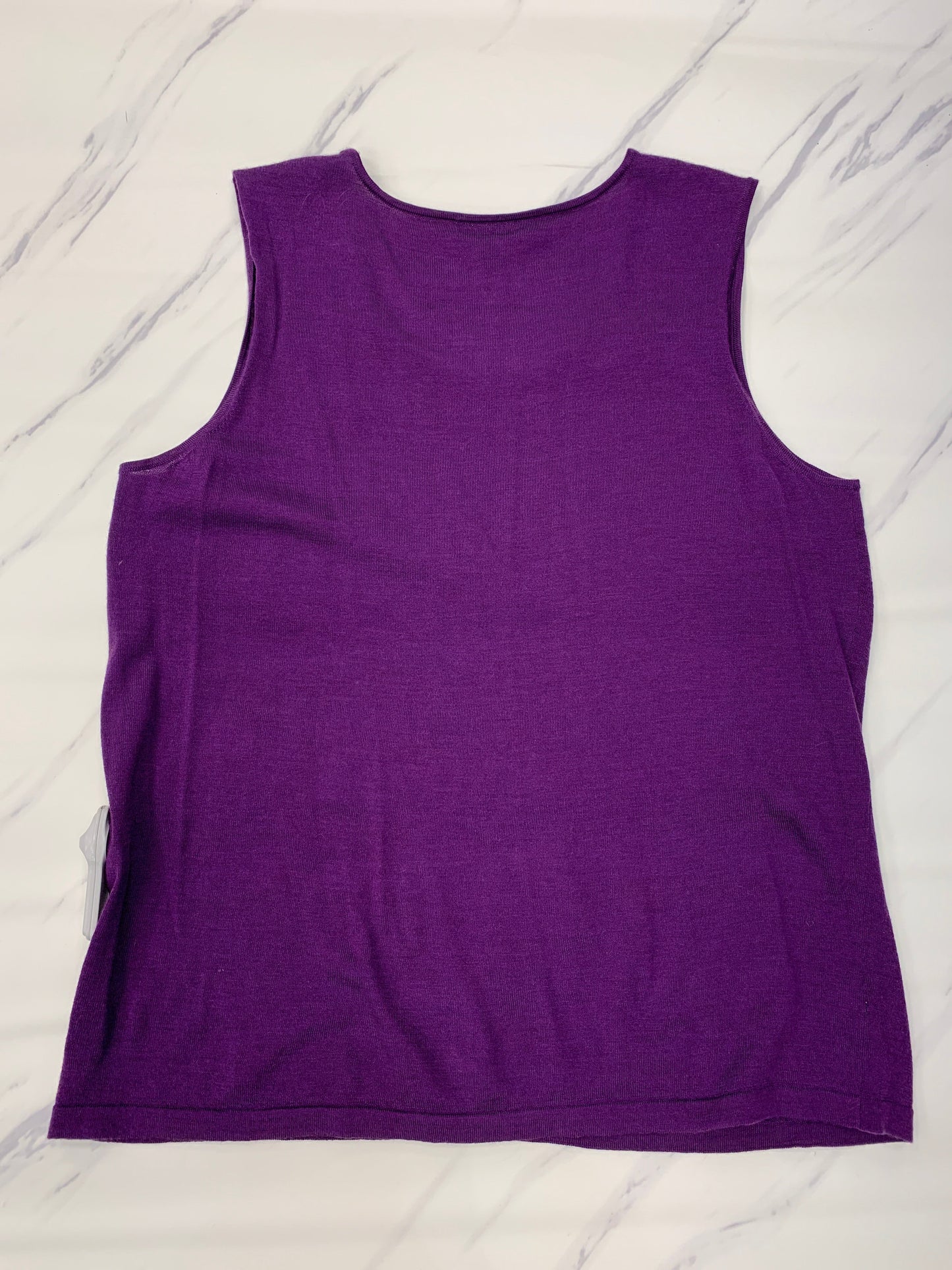 Top Sleeveless By Eileen Fisher In Purple, Size: Xl