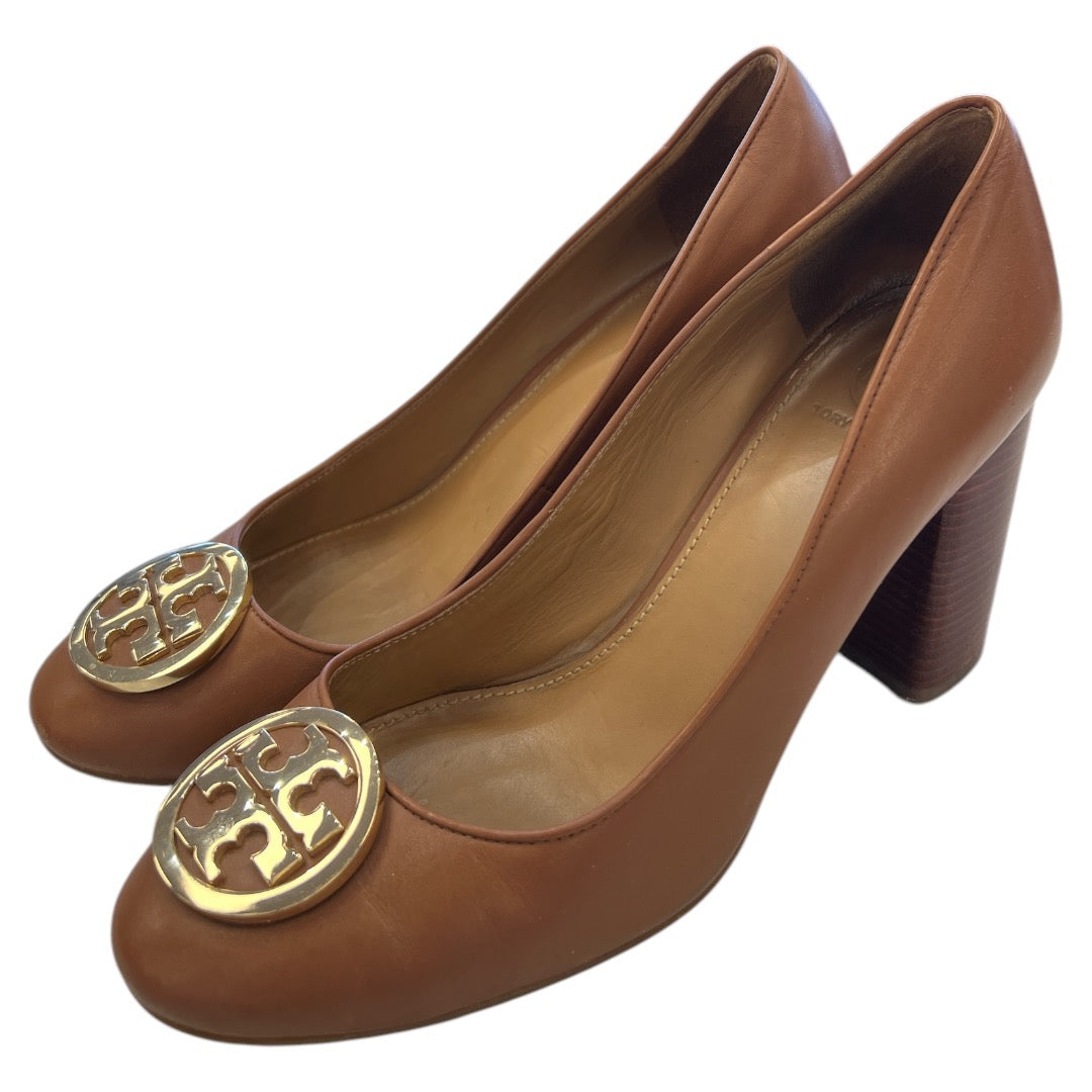 Shoes Designer By Tory Burch In Brown, Size: 7.5