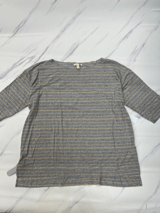 Top Long Sleeve By Eileen Fisher In Grey, Size: L