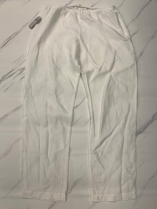 Pants Linen By Eileen Fisher In White, Size: M