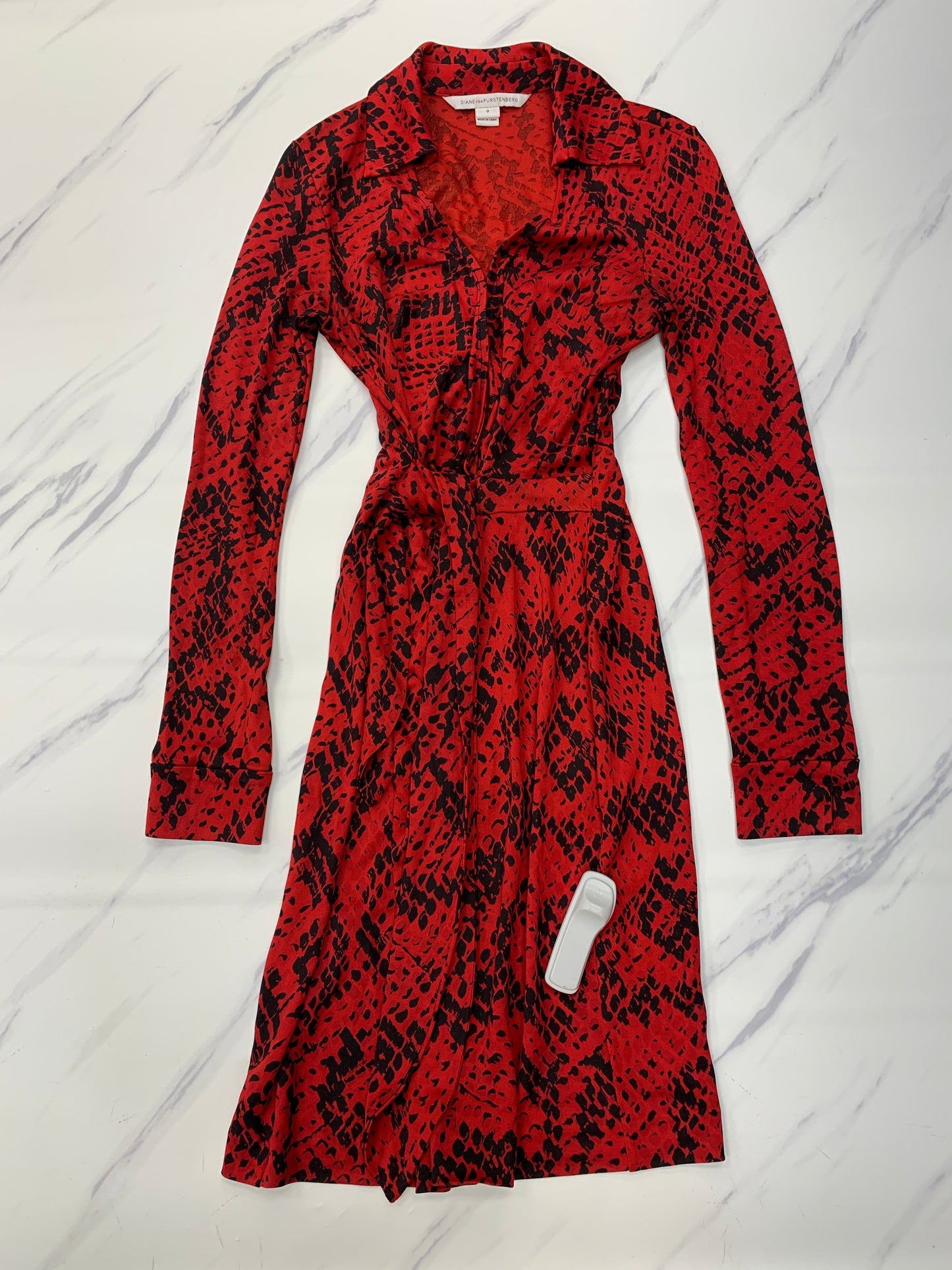 Dress Designer By Diane Von Furstenberg In Red, Size: 0