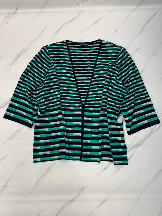 Sweater Cardigan By Ming Wang In Green, Size: 3x