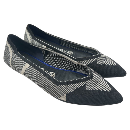 Shoes Flats By Rothys In Black & Cream, Size: 9