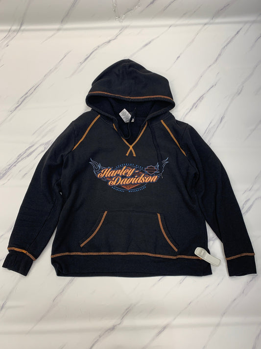 Sweatshirt Hoodie By Harley Davidson In Black, Size: S