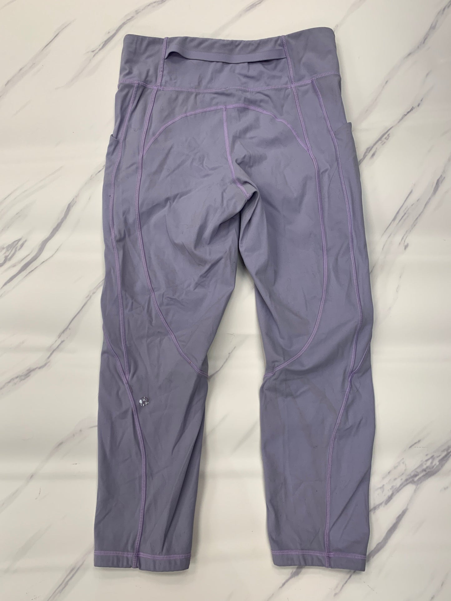 Athletic Capris By Lululemon In Purple, Size: 6