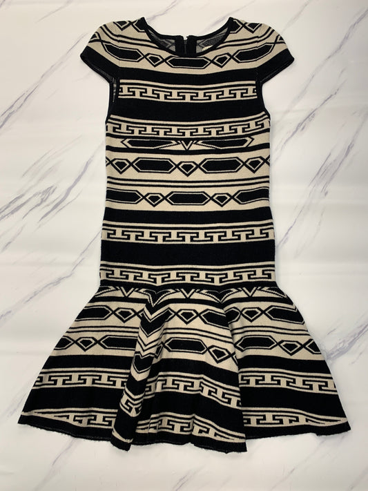 Dress Designer By Alice + Olivia In Black & Cream, Size: S